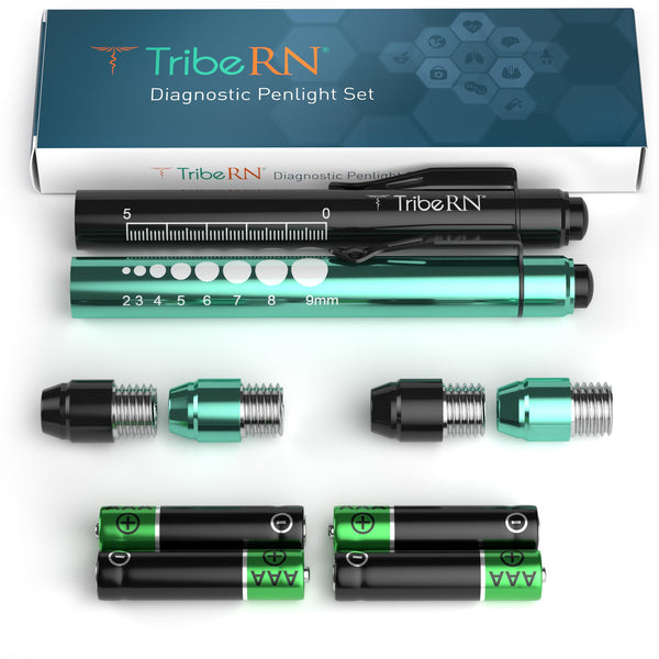 Nursing Penlight with Pupil Gauge - Set of Two | Tribe RN