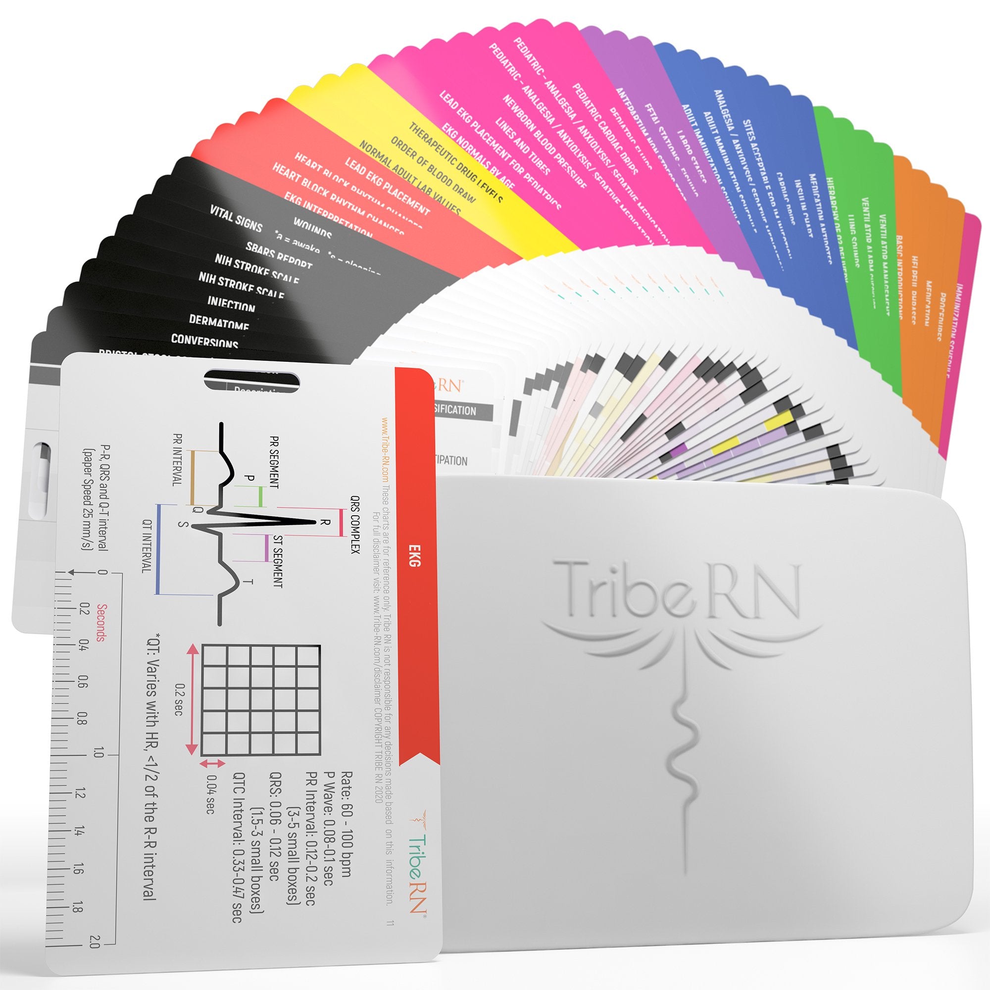 BadgeGuru Set 2.0 - 49 Nursing Badge Reference Cards - Tribe RN for Free Printable Nursing Reference Cards